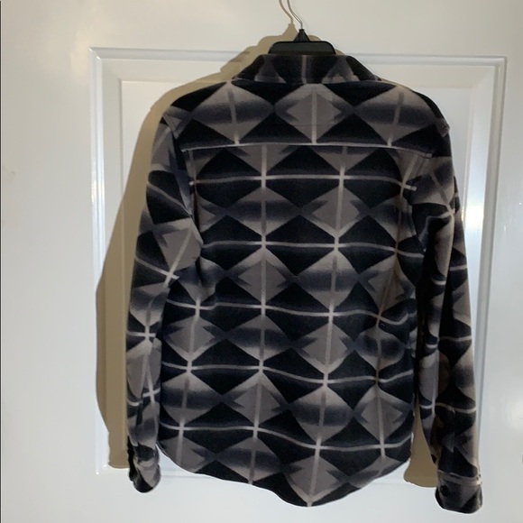 Billabong Furnace Flannel Print Button Down Long Sleeve Water Resistant Shacket - Picture 5 of 8